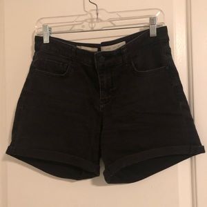 Anthropologie Black Denim Shorts
